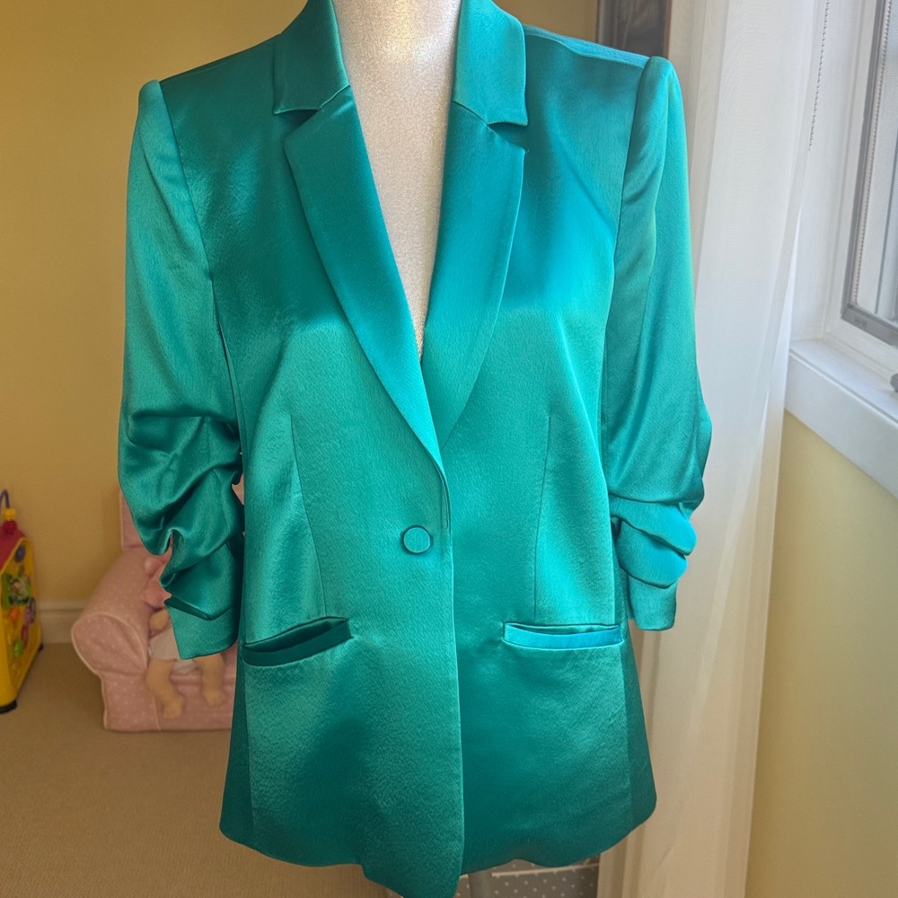 Cinq a Sept Vibrant Teal Jacket